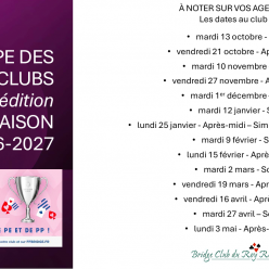 La coupe des clubs